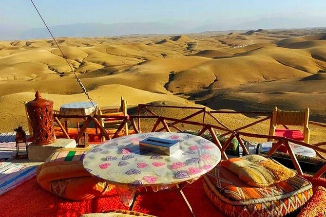 Agafay Desert: Dinner + Show with Quad Bike & Sunset Camel Ride - Dinner and Show: Three Courses, Moroccan Music, and the Tent vs Stars Choice
