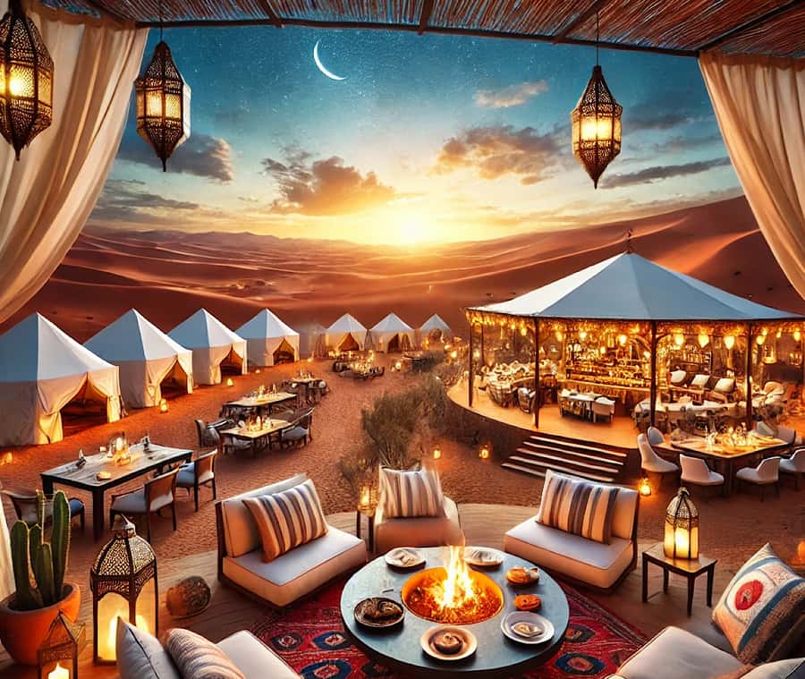 From Marrakech: Agafay Desert Dinner and Optional Camel Ride - Agafay Camp at Sunset: Tents, Optional Camel Ride, and the Best Timing