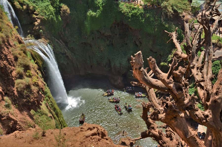 From Marrakech: Day Tour to Ouzoud Waterfalls - The waterfall walk: stairs, shaded stops, and photo timing