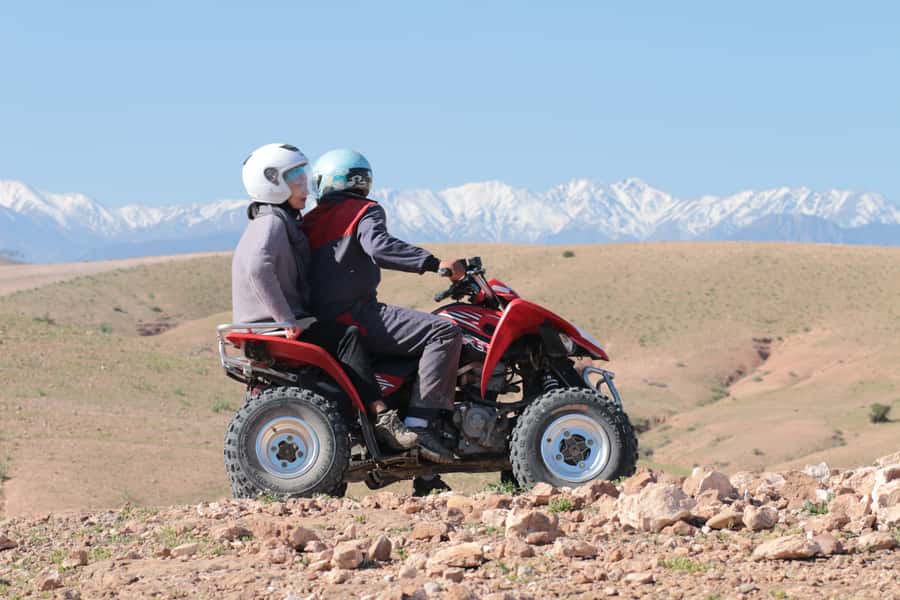 From Marrakech: Guided Quad Biking Tour in Agafay Desert - Agafay Desert and Marrakchi Desert: the real feel of the terrain