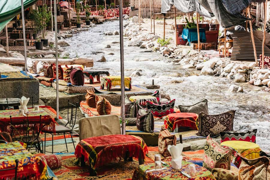 From Marrakech: High Atlas Mountains and 5 Valleys Day Trip - Ourika Valley: river tea, mountain views, and the seasonal reality