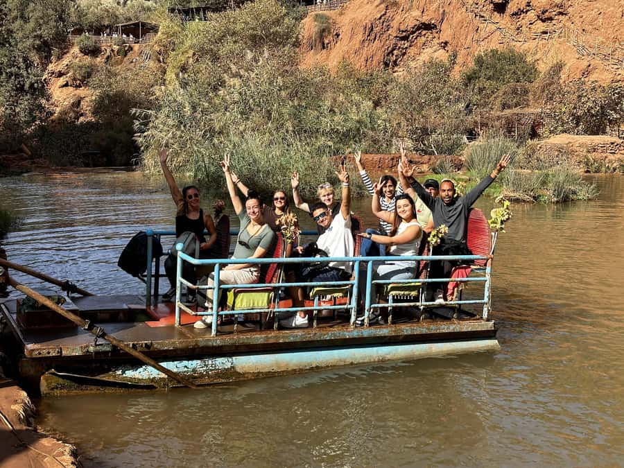 From Marrakech: Ouzoud Waterfalls guided trip with boat ride - 110-Meter Cascades and the Best Viewpoints Without Burning Out