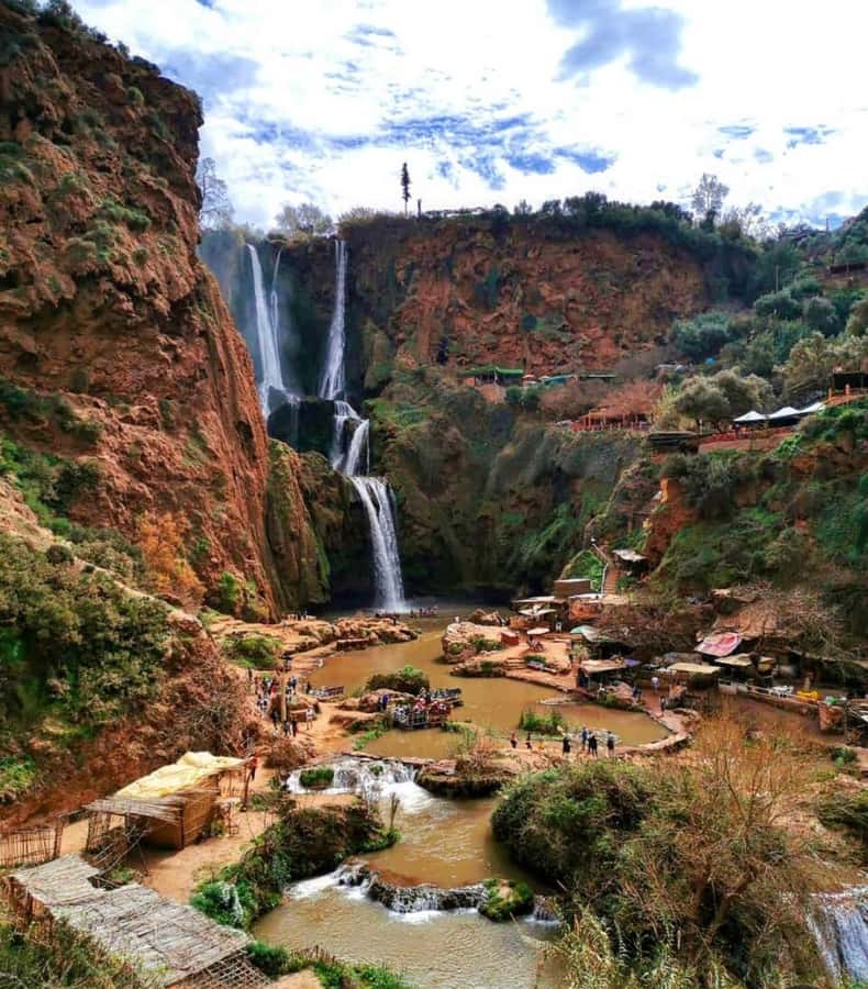From Marrakech:Ouzoud Waterfalls Day Trip with Boat Tour - First Arrival: Valley Views, Three Falls, and Where to Look