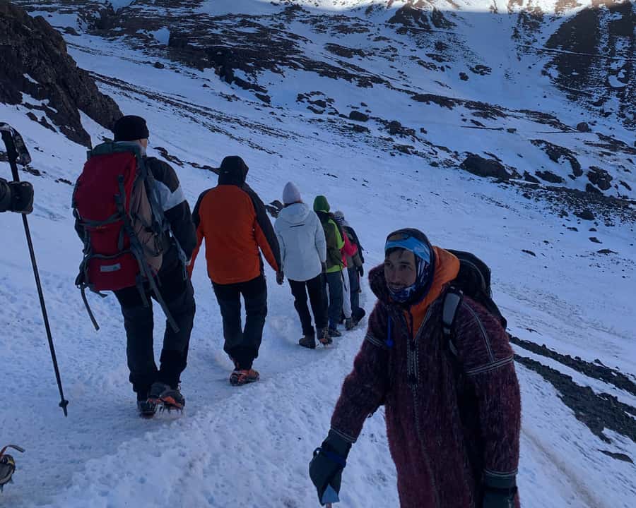 From Marrakesh: 2-Day Mount Toubkal Trek - Day 2 summit push: southern circle route, scree, and altitude changes