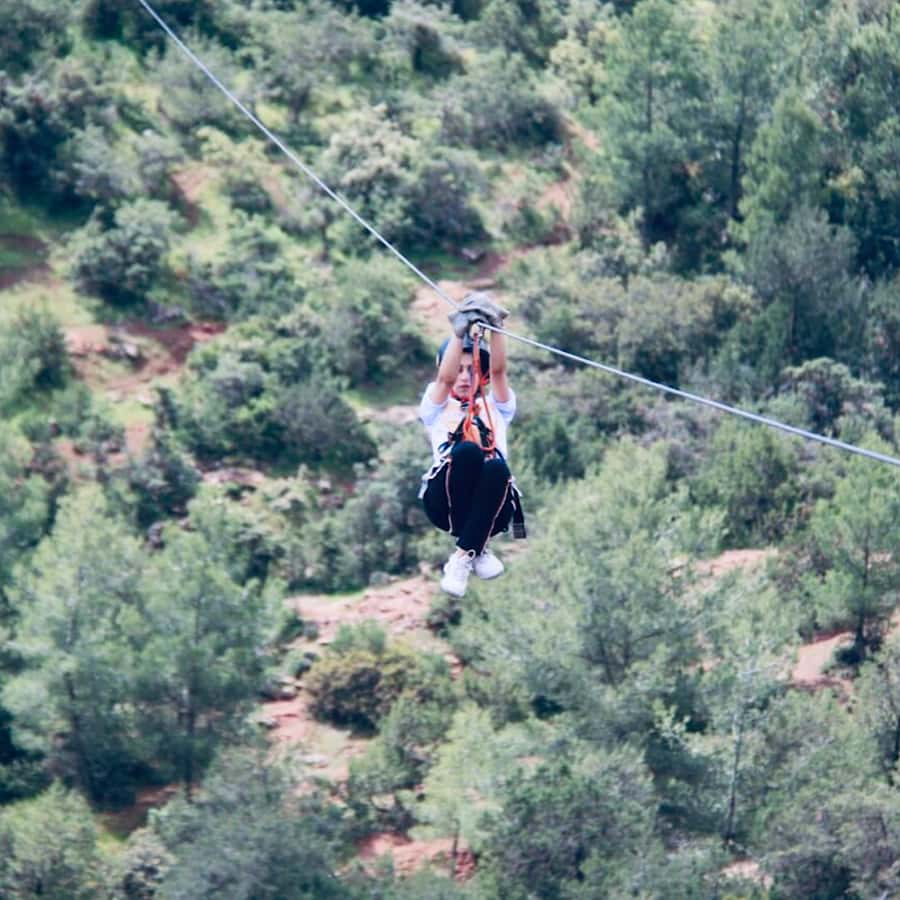 From Marrakesh: Zip-Line & Hike in the Atlas Mountains - Lunch with mountain views, plus tastings and market time