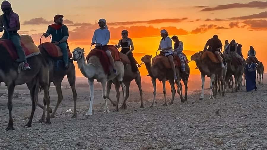 Marrakech: Agafay Desert: Camel ride Quad Bike, Dinner show - Berber Camp Dinner Show: Tagine, Couscous, Music, Dance, Fire