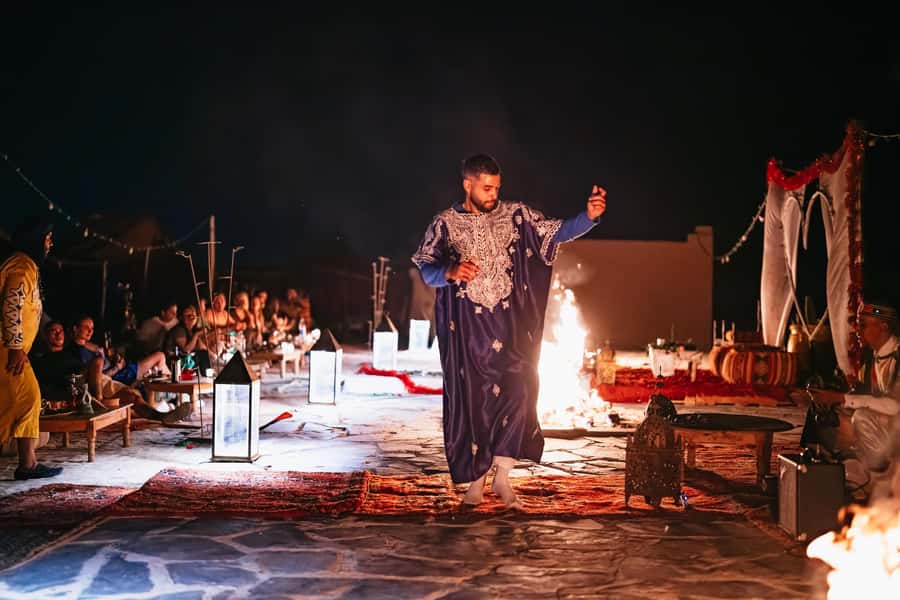 Marrakech: Agafay Desert Pool, Dinner & Live Show Experience - Arrival at the Desert Camp: Mint Tea, Room to Breathe, and a Real Welcome