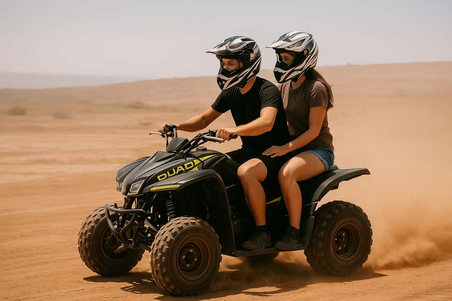 Marrakech: Agafay Desert Quad Bike with Camels & Dinner Show - Camel ride with Atlas Mountain backdrops: fun, short, and worth the bumps