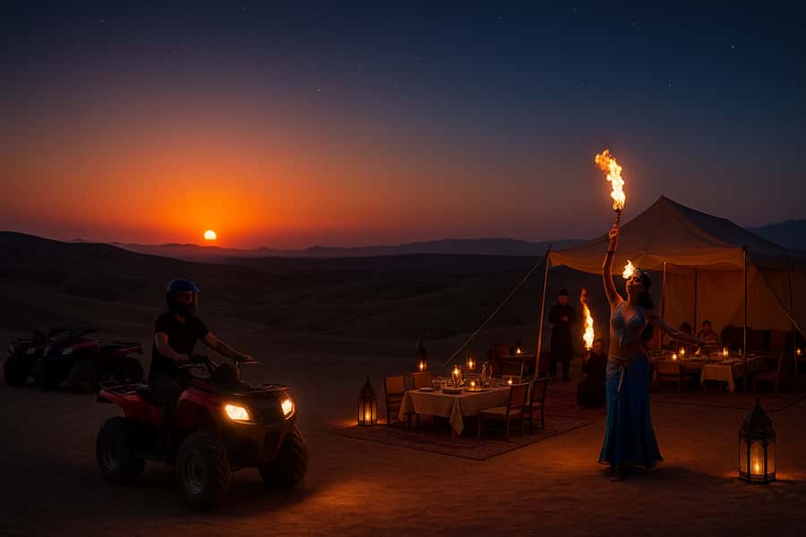Marrakech: Agafay Desert Quad Biking with Dinner & Show - Marrakech Pickup and the Trip Out: What You’ll Actually Notice