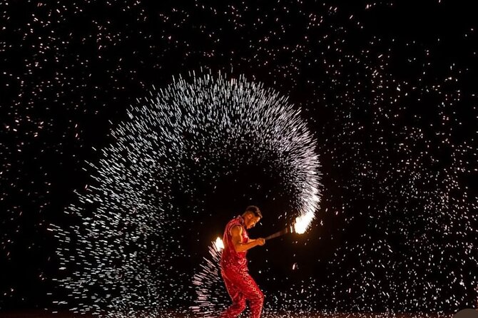 Marrakech: Agafay Desert Sunset, Camel Ride, and Dinner Show - Berber music and fire show: the peak moment of the evening