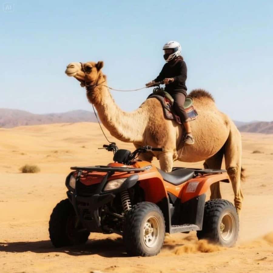 Marrakech: Agafay Desert Trip with Activities and Dinner - Camel ride at the camp: peaceful pace and sunset photo timing