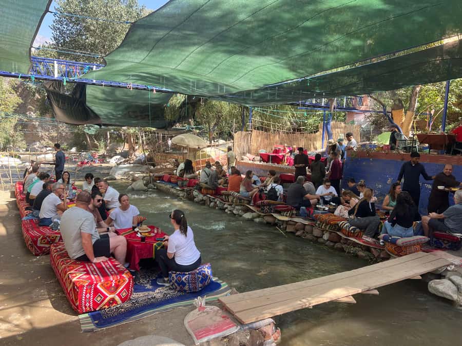 Marrakech: Atlas Mountains, Ourika Valley, Waterfall & Lunch - Riverside lunch and snack time: the meal that makes the day feel complete