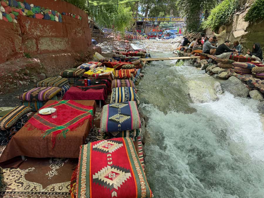 Marrakech: Atlas Mountains, Waterfalls, Ourika Valley +Lunch - Ourika Valley driving moments and the river lunch payoff