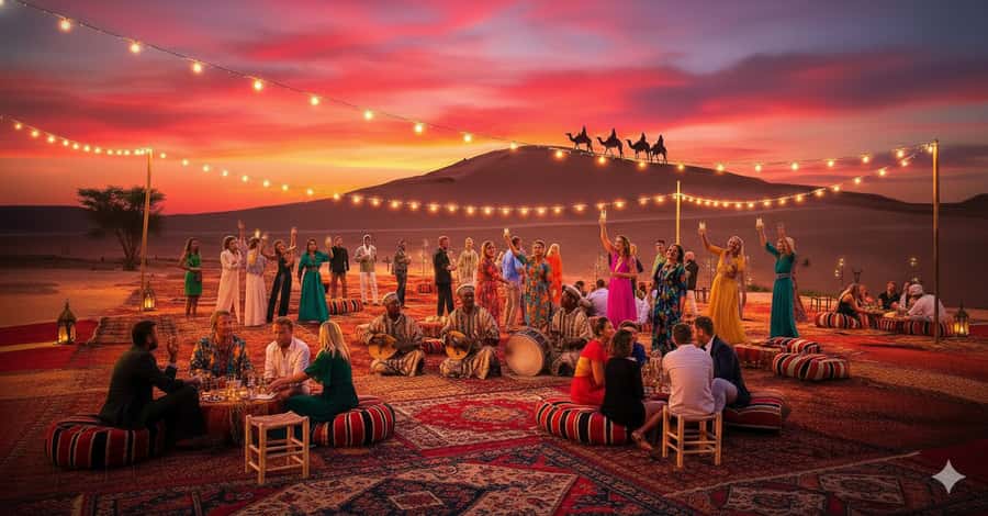 Marrakech: Camel Ride, Dinner, Pool, and Fire Show in Agafay - The 20-Minute Camel Ride: Good Photos, Real Fun, No Marathon