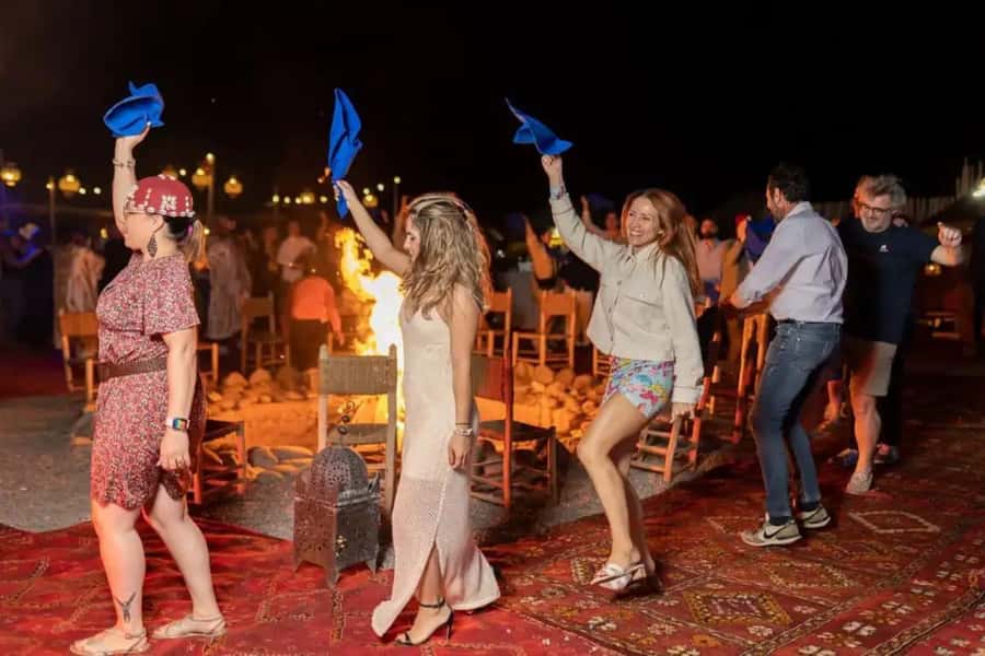 Marrakech: Camel Ride & Sunset Dinner with Fire Show - Argan Oil Women’s Cooperative: A Practical Cultural Stop