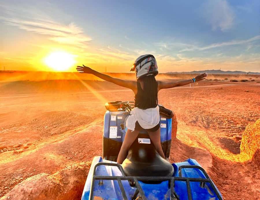 Marrakech: Half-Day Desert Quad Tour with Camel Ride - Quad bike through the sand: instruction, speed, and photo stops