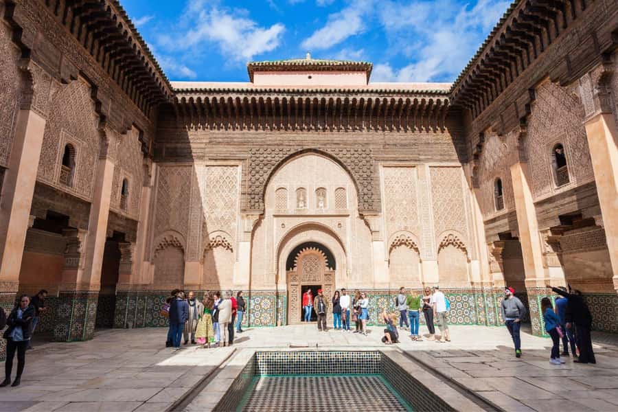 Marrakech: Madrassa Ben Youssef, Secret Garden & Medina Tour - Koutoubia Mosque Stop: A Fast First Impression That Helps You Orient