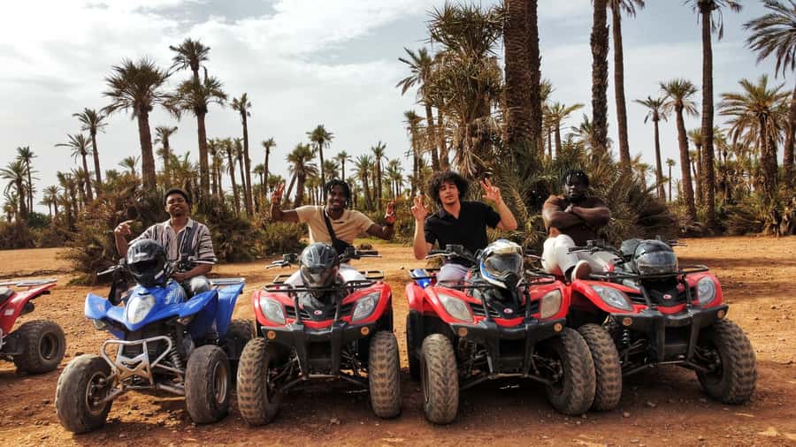 Marrakech: Palmeraie Guided Quad Biking Tour with Tea - Pickup from your riad or hotel: less time traveling, more time riding
