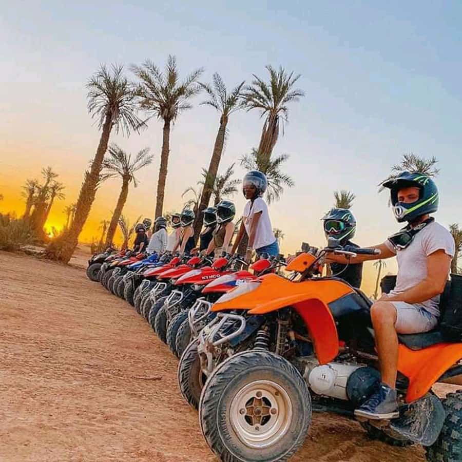 Marrakech: Palmeraie Private Quad Bike Experience - Pickup, security checks, and the “base” moment