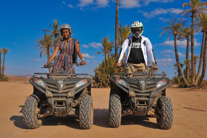 Marrakech Palmeraie Quad Bike Desert Adventure - ATV camp and safety: you test before you race