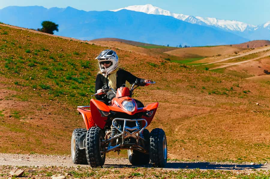 Marrakech: Quad Bike Tour to Palm Oasis and Jbilat Desert - Palm Grove Photo Stops: Hot Air Balloons and Phone Videos