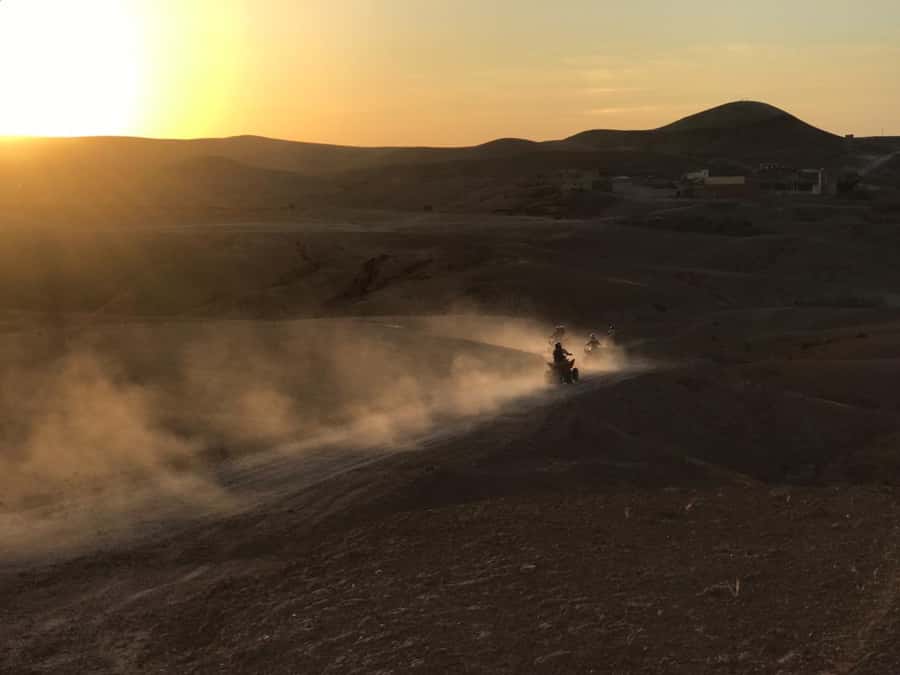 Marrakesh: Agafay Desert Quad & Camel Tour with Dinner - Camel ride in nomadic dress: a calm start before the chaos