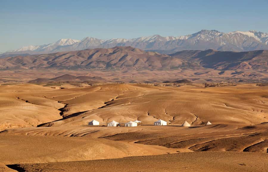 Marrakesh: Desert & Mountain Tour with Camel Ride & Lunch - Camel ride in Agafay: short, scenic, and well-paced