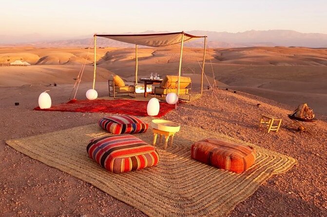 Marrakesh: Sunset Dinner in Agafay Desert with Show & Transfers - Getting Picked Up in Marrakech and Running on “Desert Time”