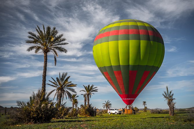 Morning Flight Over Marrakech with Hot Air Balloon Flight - Inflating Balloons, Welcome Tea, and the Wait That Builds the Anticipation
